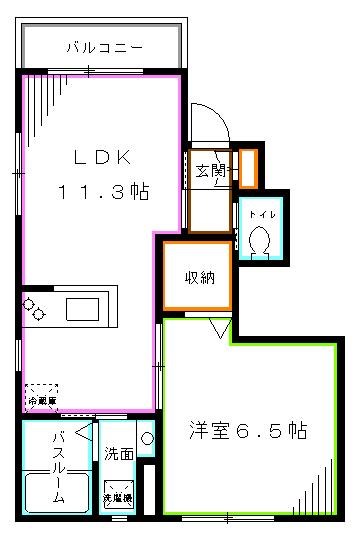 西荻Ⅱ番館  間取り