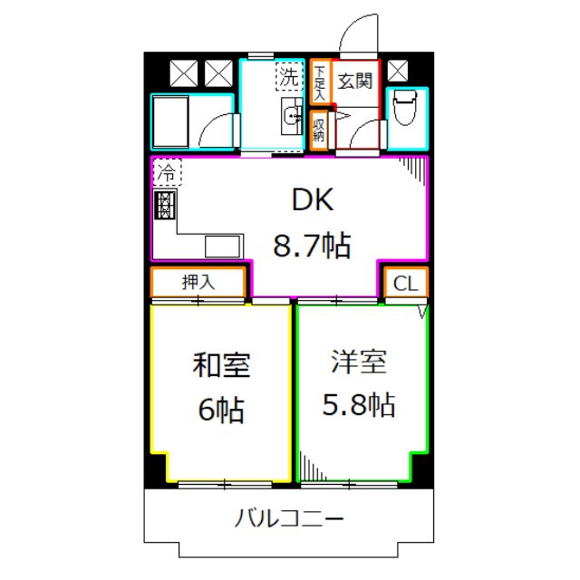 T&rsquo;s　garden一橋学園 間取り