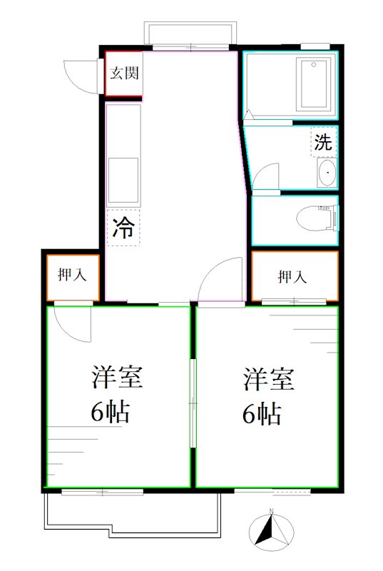 ファミール小金井 間取り図