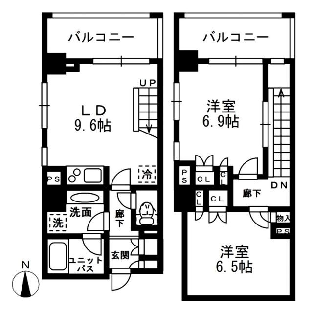 レジディア中落合C棟 間取り