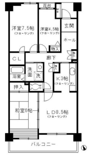 コーポレート小金井梶野通り 2号棟 間取り