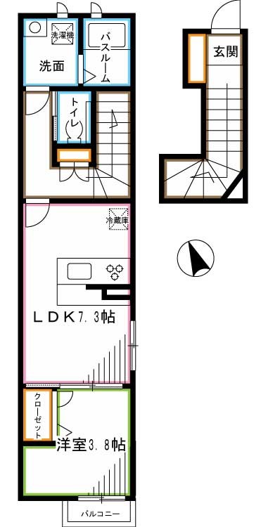 フェリーチェ  間取り図