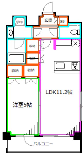 セジョリ鷺宮 間取り