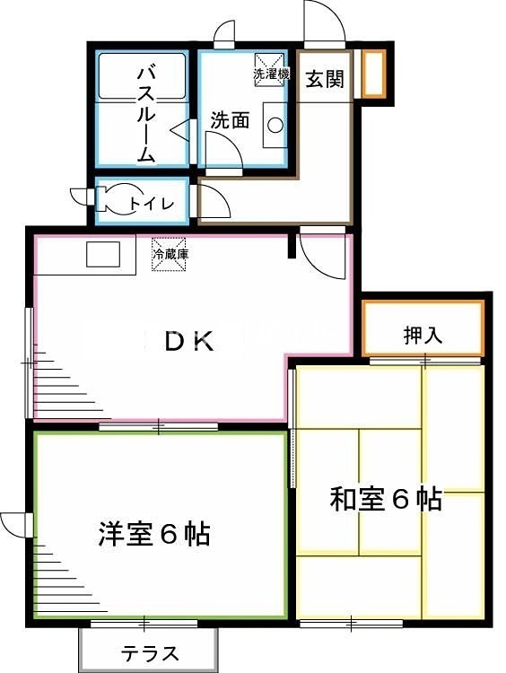 ガーデン上の台B棟 間取り