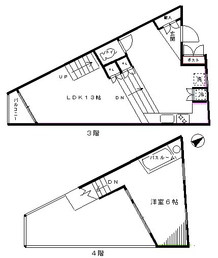メイプル新中野 間取り