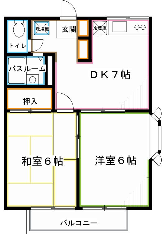 エステートピアグリーン西山A 間取り
