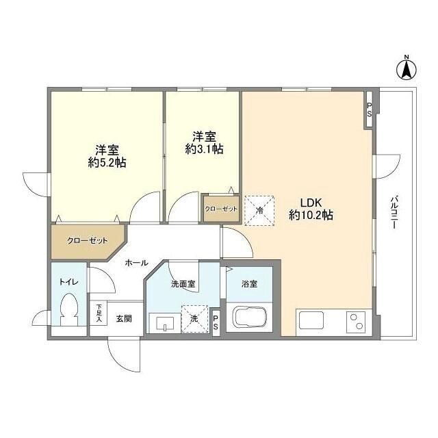 Ｐｅａｂｏｄｙ　Ｈｏｍｅｓ　Ｎａｋａｎｏｓａｋａｕｅ 間取り