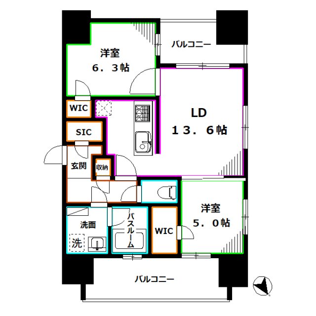 ライトテラス新宿御苑 間取り