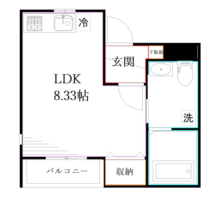 ガーデン下連雀　　　 間取り