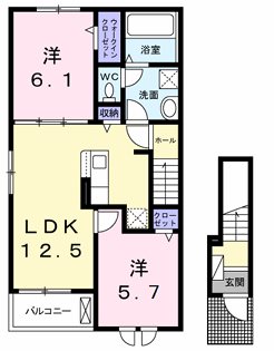 グランドソレイユⅡ 間取り