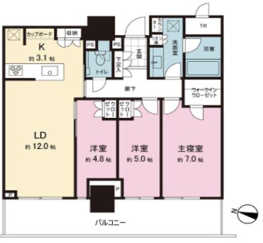 パークタワー西新宿 間取り図