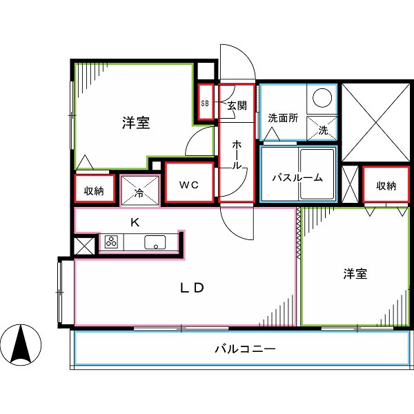 アイプレイス上鷺宮Ⅱ  間取り