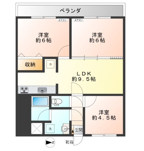 モリブリエ  間取り