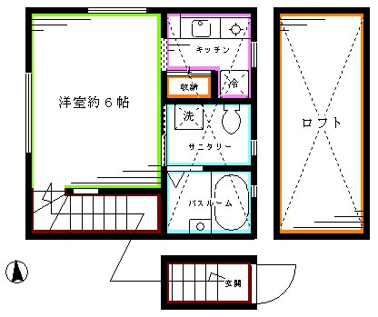 villa花水木 間取り