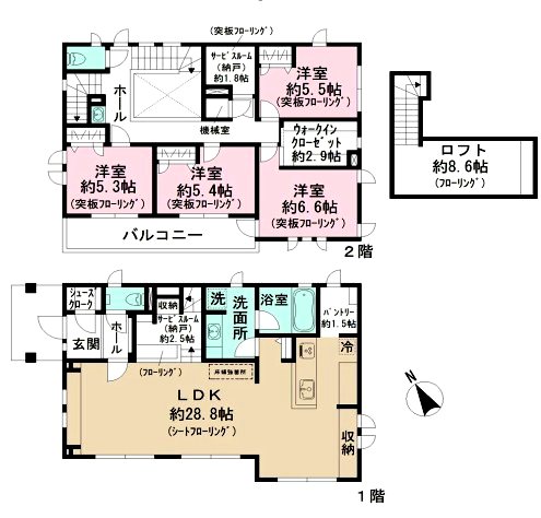 杉並区宮前228戸建賃貸 間取り