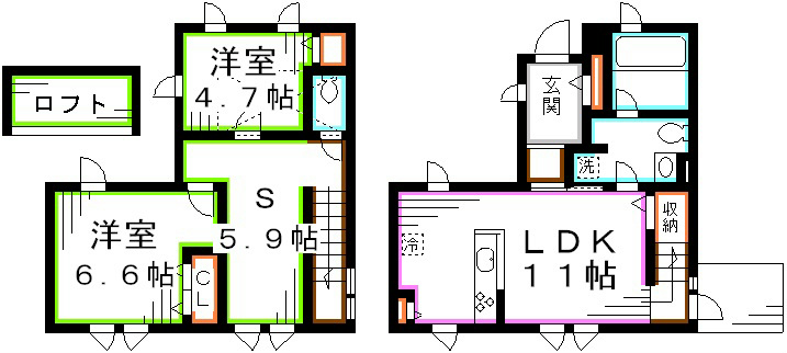 ミルクリーク深大寺テラス 間取り