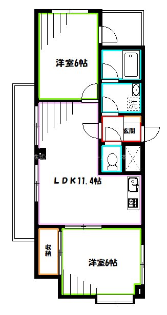 COM･Caldecott  間取り