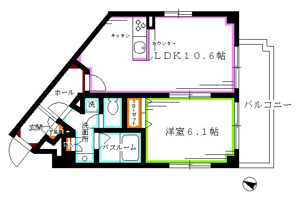 プライムアーバン中野上高田  間取り