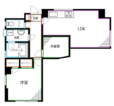 スタジオレジデンス杉並 間取り