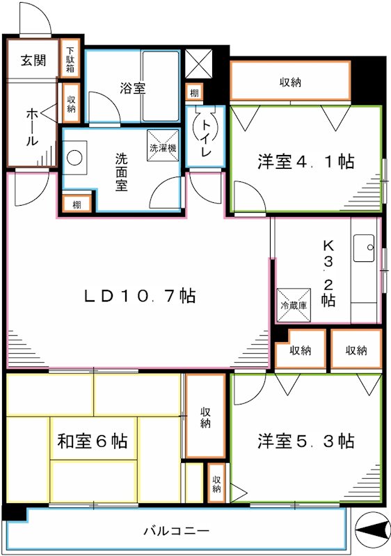 コーボック新小金井 間取り