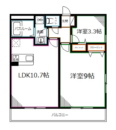 リブリ・あずま 間取り