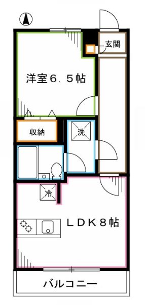 ワコーレ東中野Ⅲ 間取り