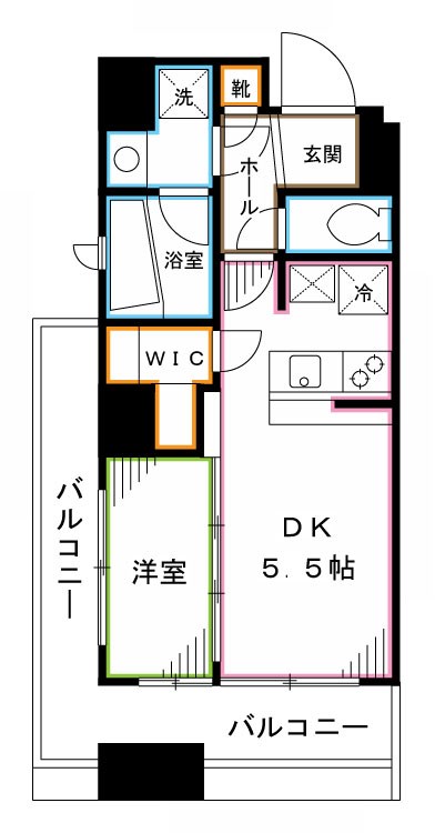 アジールコフレ中野坂上   間取り