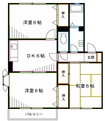 サイプレスタウンA棟 間取り