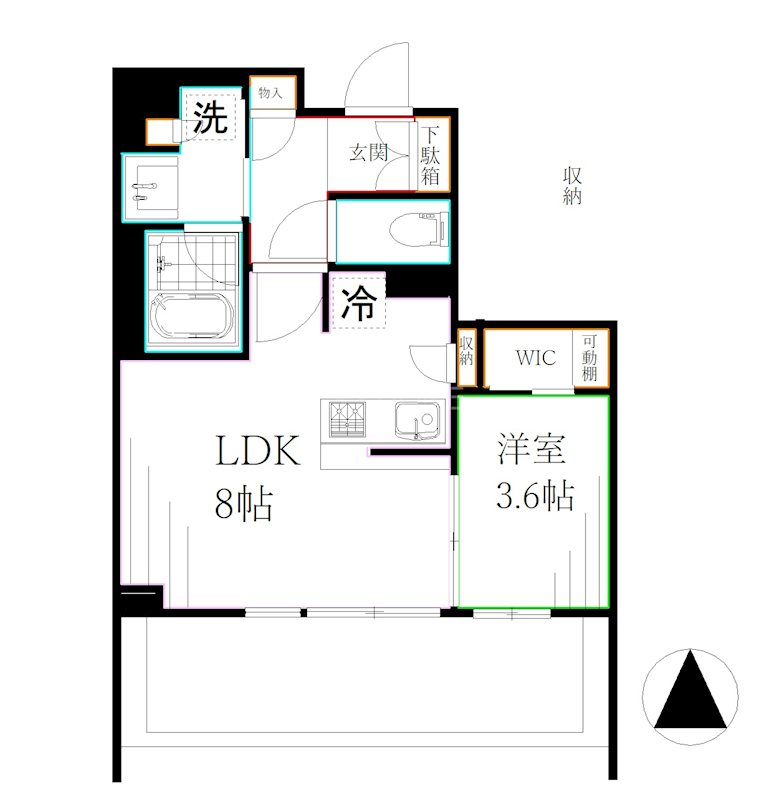 Brillia三鷹禅林寺通り 間取り