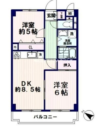 アクトピア方南町Ⅱ 間取り