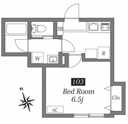 TWEED東中野(ツイード) 間取り