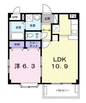 ベル・ソレイユB 間取り
