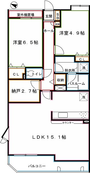 グランヴェール国分寺弐番館 間取り