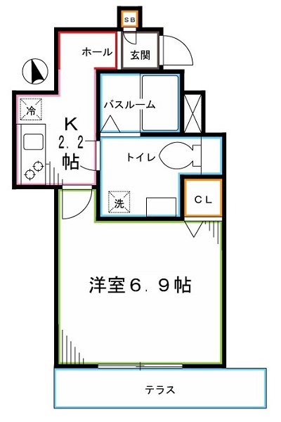 リブリ・国立東 間取り