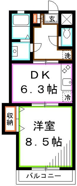 グリーンコテージ　カミゴ　 間取り