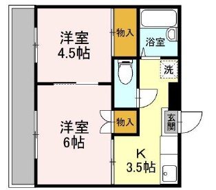 鴨下ハイツA棟 間取り