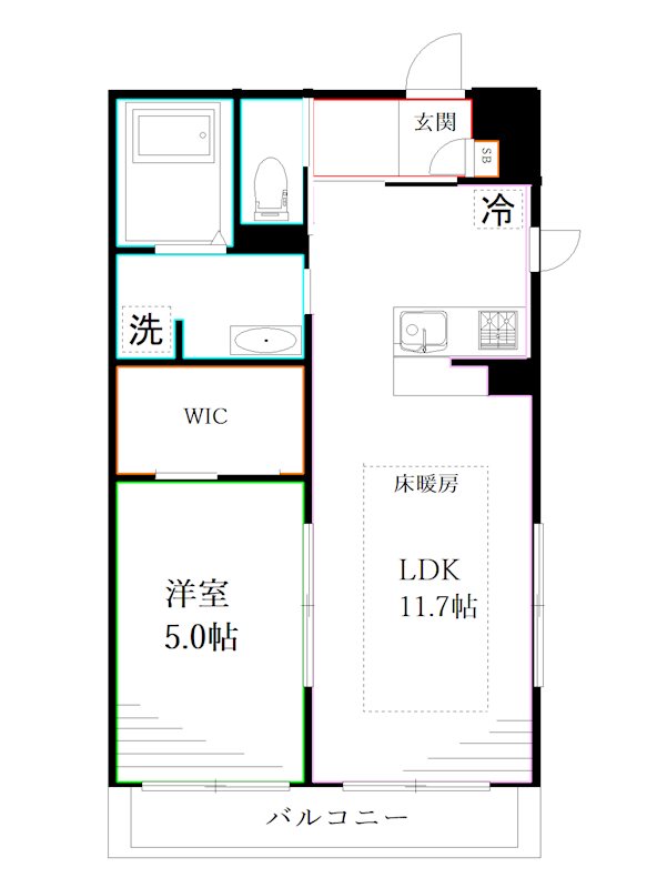 リブリ・クレールⅢ 間取り