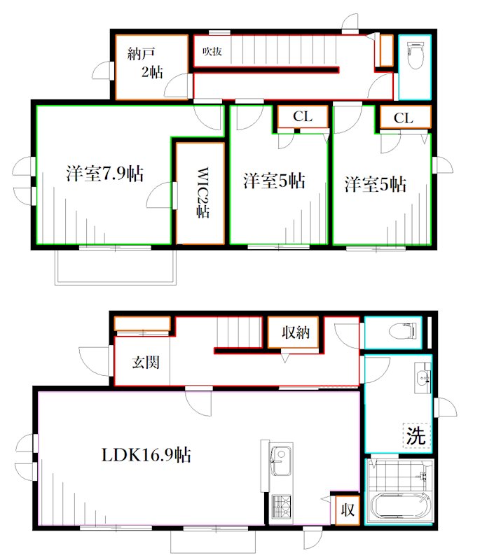 Villa Monte Tesoro   間取り