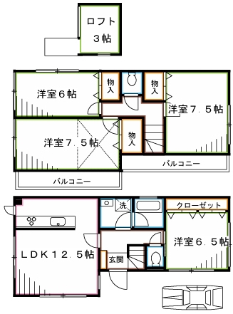 プリマヴェーラ  間取り