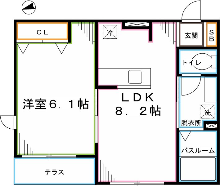 フェザーハイツ 間取り