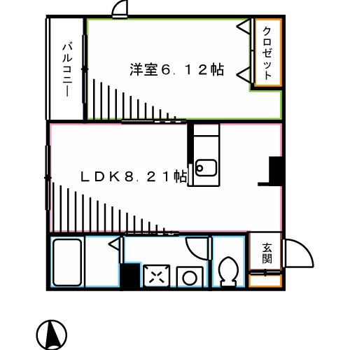 フェザーハイツ 間取り