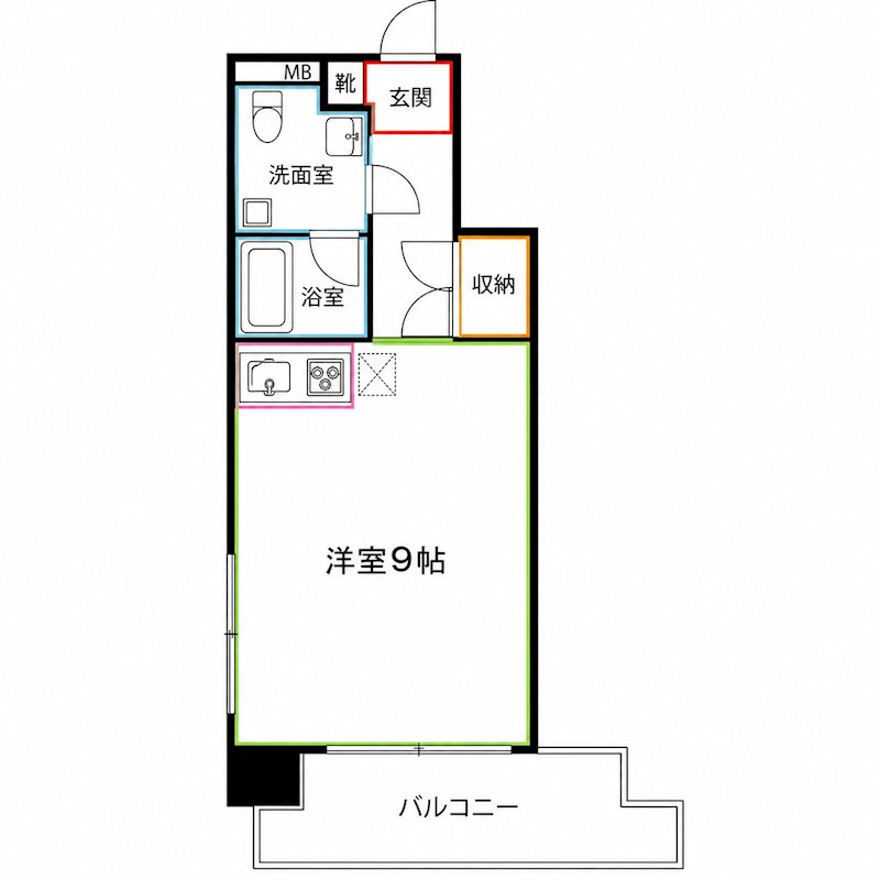 ベルヴィー扇 間取り