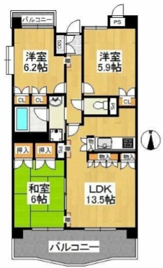 インペリアル花小金井 間取り