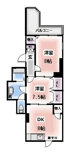石井ダイアパレス中落合 間取り