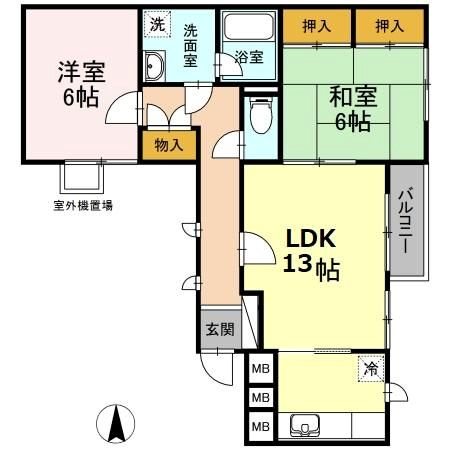 フォレストⅠ 間取り