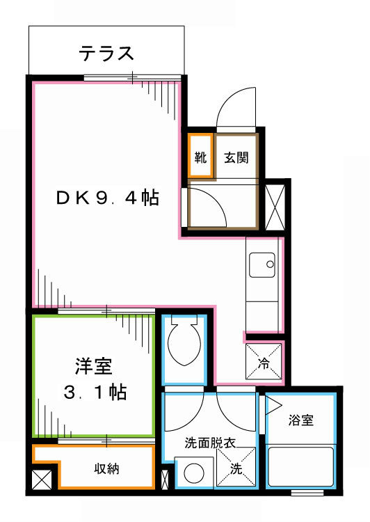 ドルフ中野 間取り図