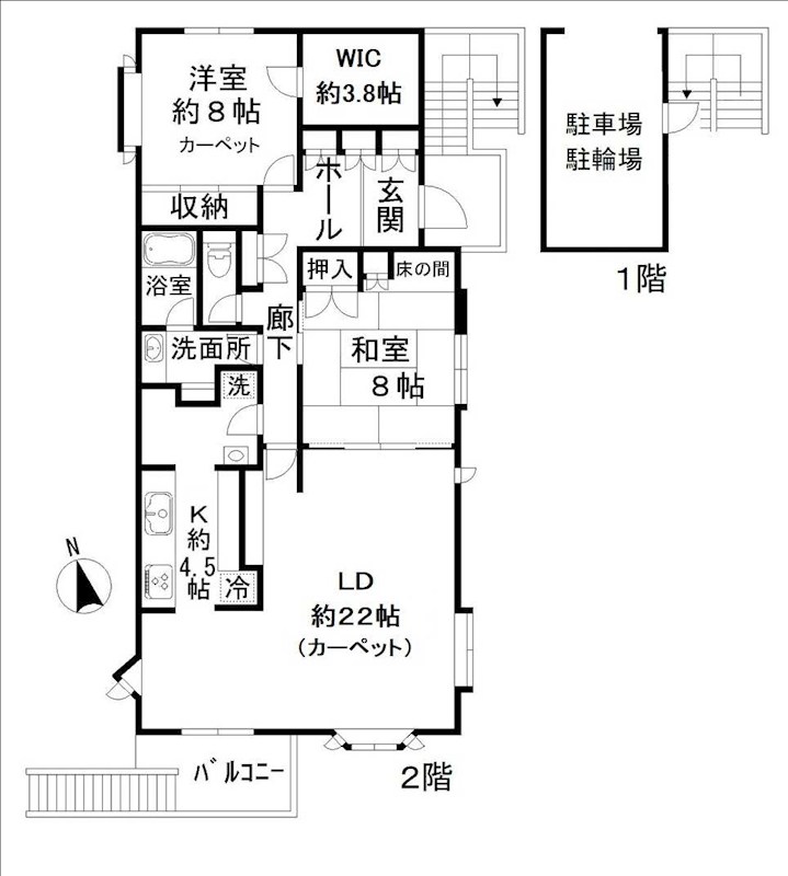 桃井K邸 間取り