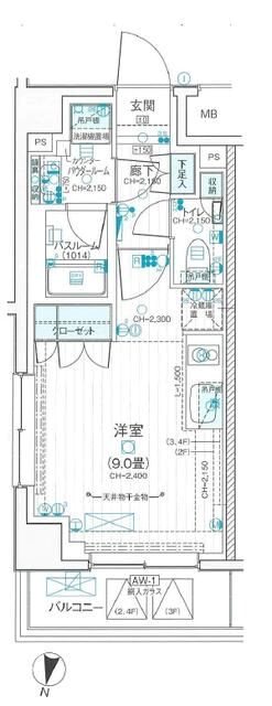 デュオステージ武蔵関 間取り