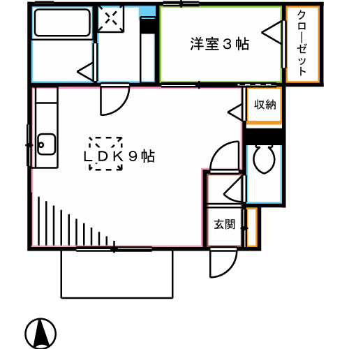 フローラ小金井 間取り