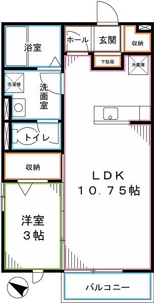 ヴェルドミールＡ  間取り